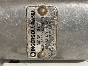 Ingersoll Rand 317 High Speed Air Sander 18000 RPM Pneumatic Autobody Tool