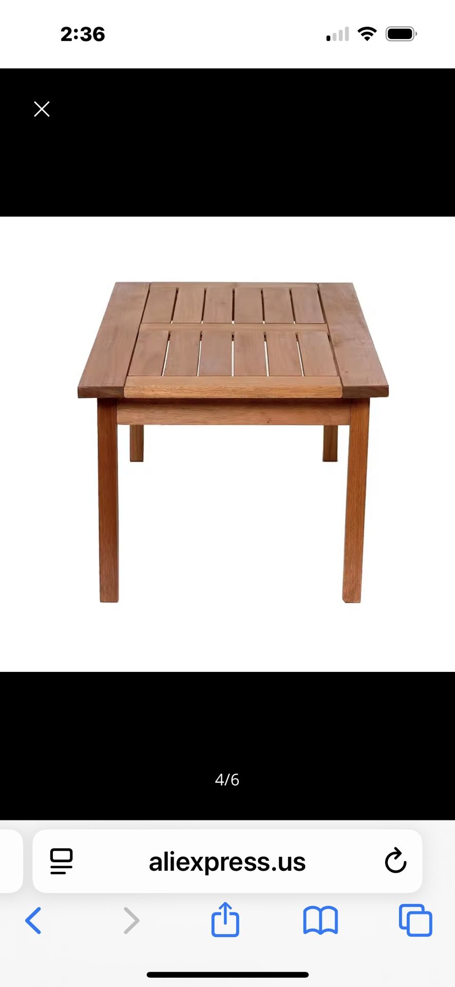 New Milano Eucalyptus Coffee Table