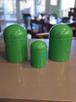 Vintage 1970s Kartell Domed Nesting Canisters by Anna Castelli Ferrieri, Italy