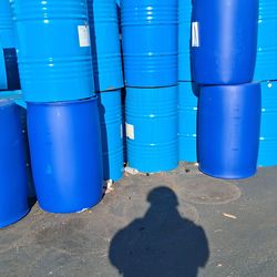50 gal plastic and metal containers