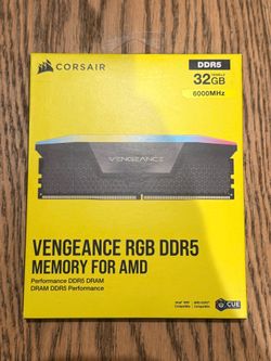 CORSAIR - VENGEANCE RGB 32GB (2x16GB) DDR5 6000MHz (Brand New) (Can Deliver)