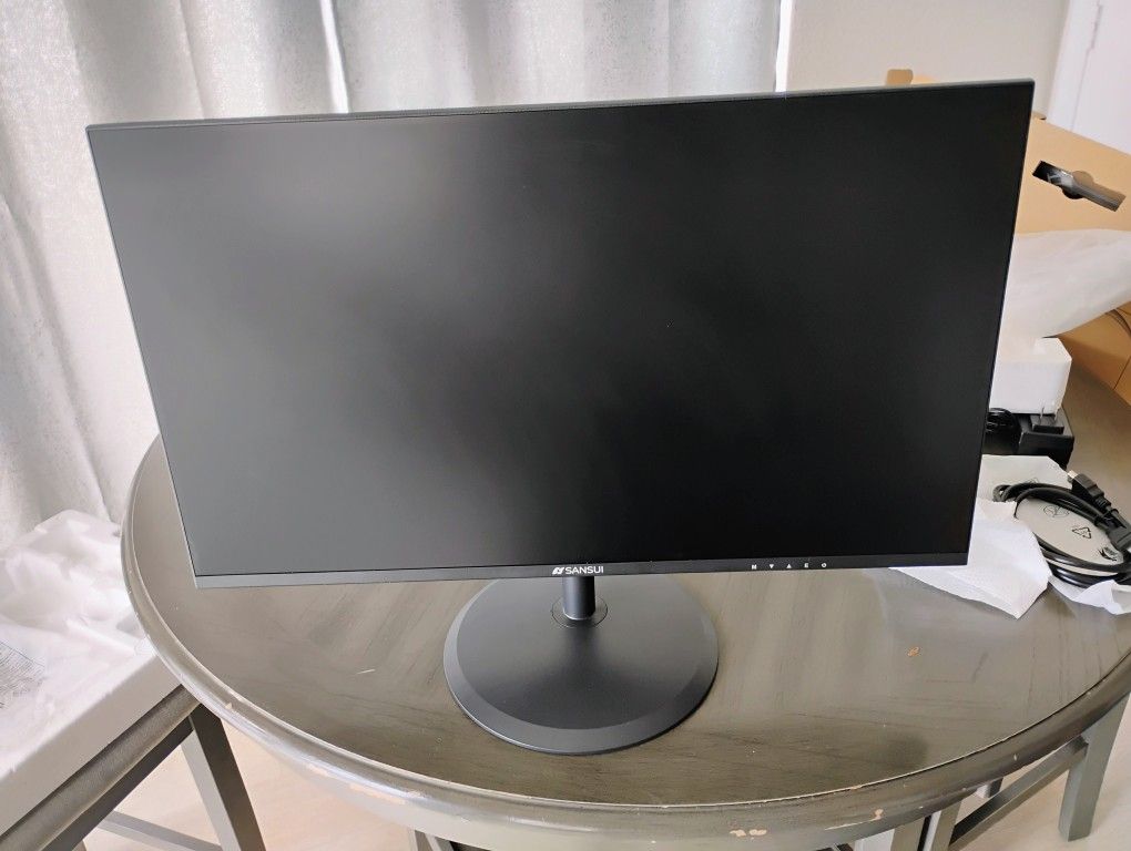 SANSUI Computer Monitor 24 inch IPS Eye Care 1080P Display HDMI,VGA Ports with 178° Viewing Angle/Frame-Less/Tilt/VESA Compatible for Office and Home