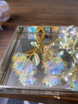 24K Gold Galaxy Roses