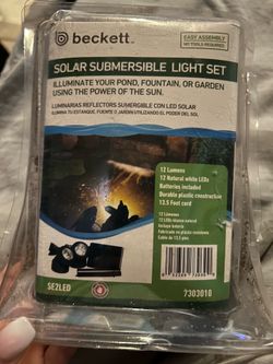 Beckett- Solar Submersible Light Kit