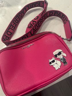 Pink karl lagerfeld purse