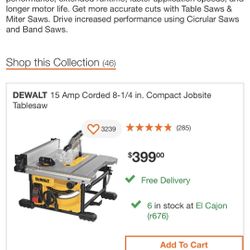 Brand New Dewalt Table Saw