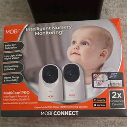 MobiCam PRO  baby nursery Wi-Fi Video Monitoring Cameras with two cameras