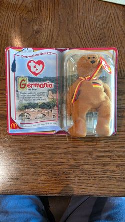 TY Beanie Baby "Germania" the Bear – Sealed McDonald's International Bears II