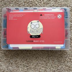 Magnetic Alphabet Kit (238 Pieces) with Magnetic Whiteboard