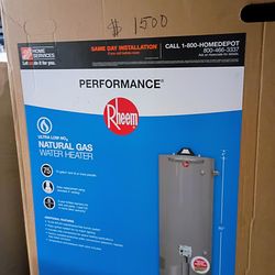 New Rheem water heater 75gl