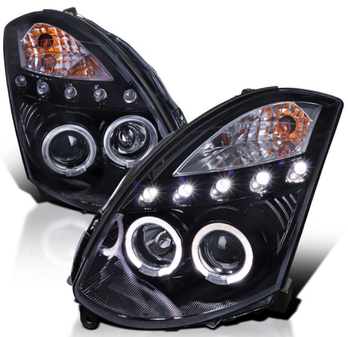 2003-2007 Infiniti G35 Coupe Dual Halo Projector Headlights