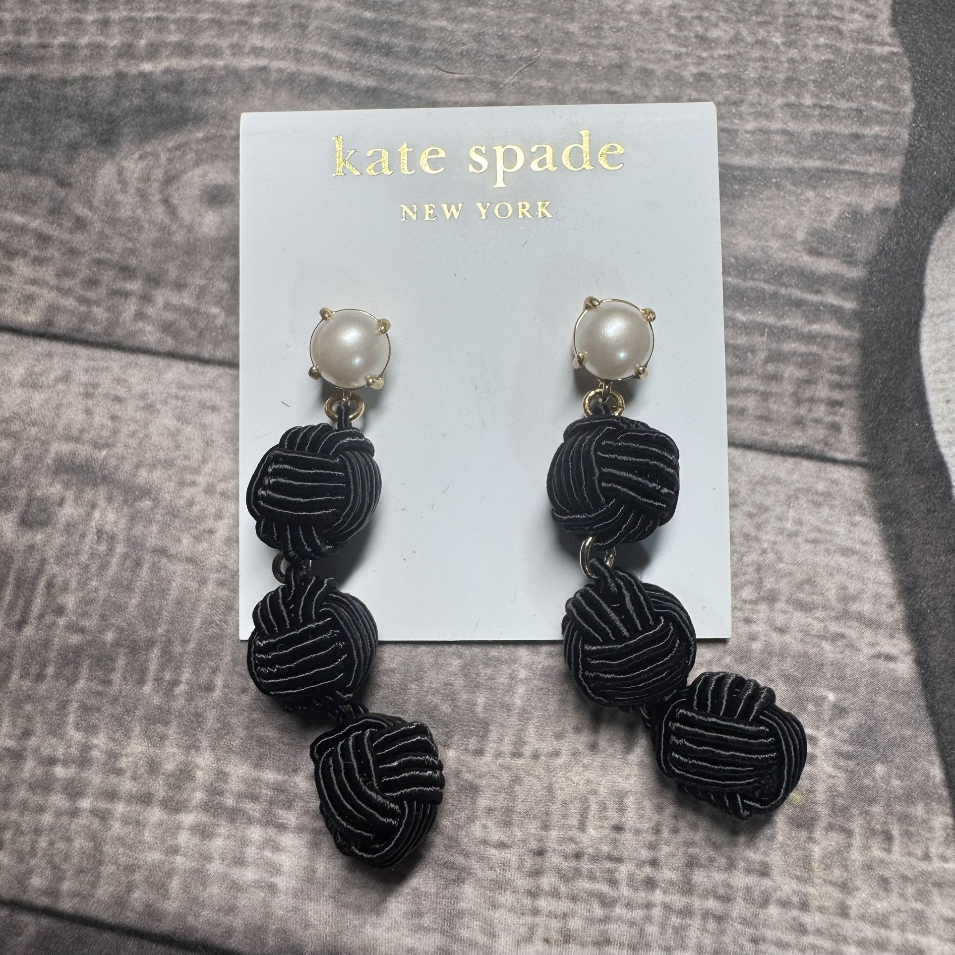 Kate Spade Tassel Ball Drop Earrings