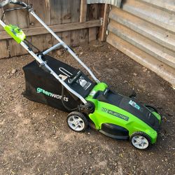 Green works Electric Mower