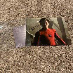 Signed Tom Holland picture