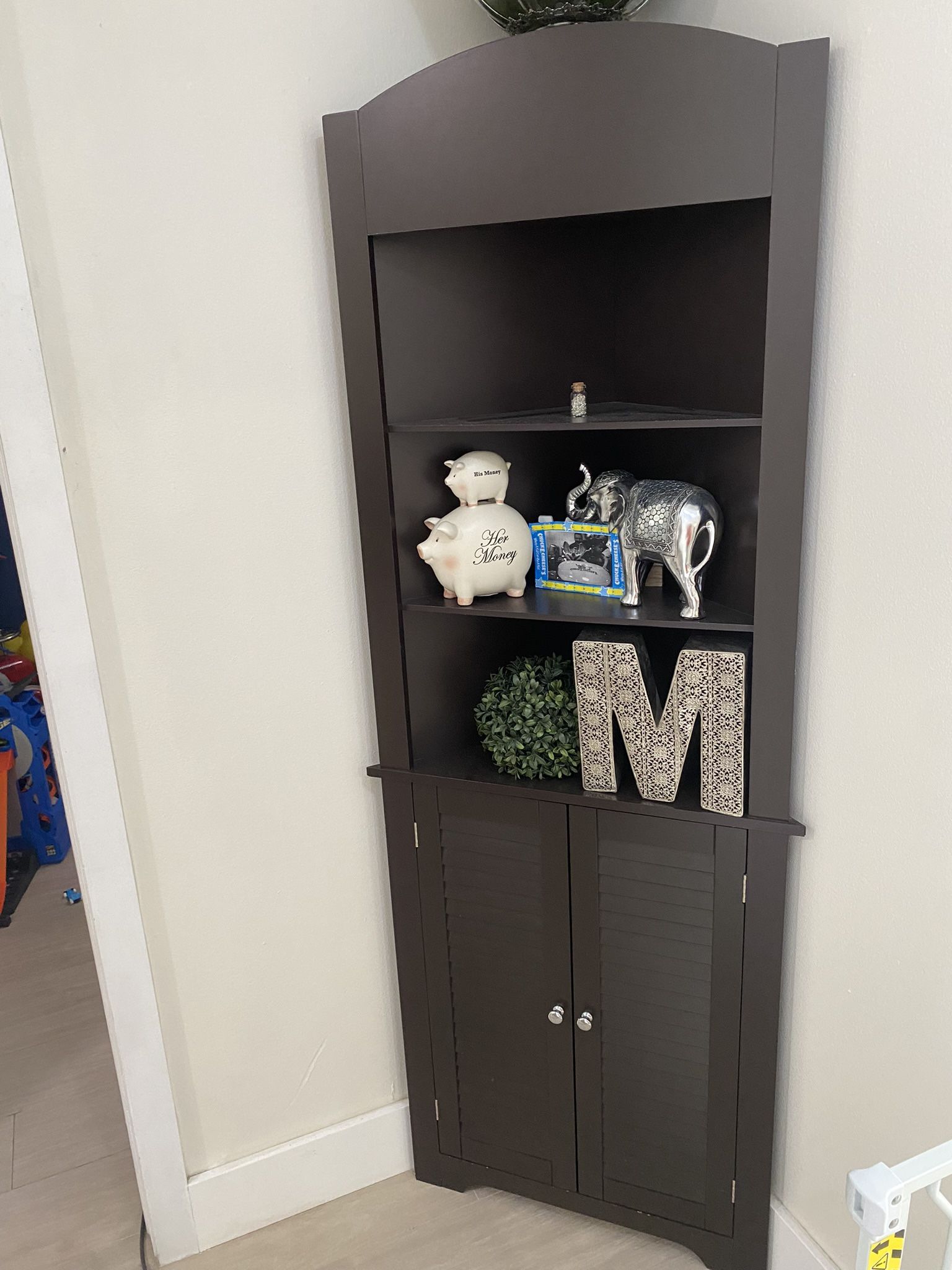 Corner Shelf Unit Espresso