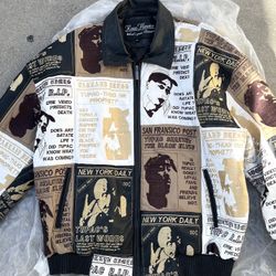 90’s Genuine Leather 2pac Jacket 