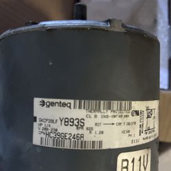 Genteq Y893S Ac Fan Motor