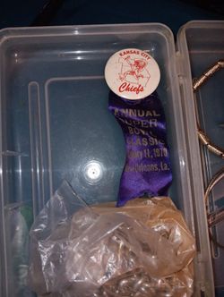 Kansas City Chiefs 1970 Superbowl Pin & Ribbon