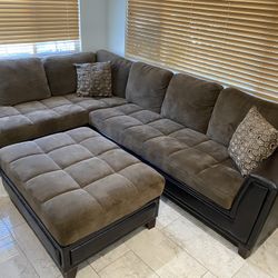 Sofa with ottoman
