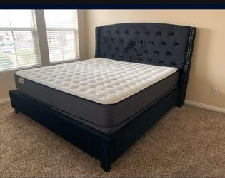 King Bed Frame With Mattress