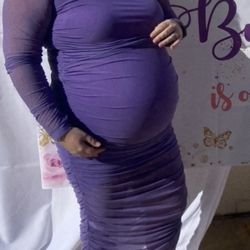 Maturnity Dress - Purple