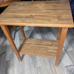 Small Wooden Utility Table
