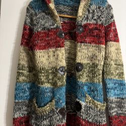 Wool Sweater With Hood