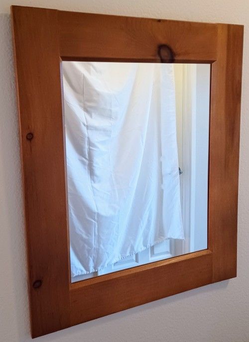 Mirror • Knotty Pine Wood Frame