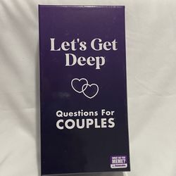 Let’s Go Deep Questions For Couples Game Age 17+ 2+ Players 