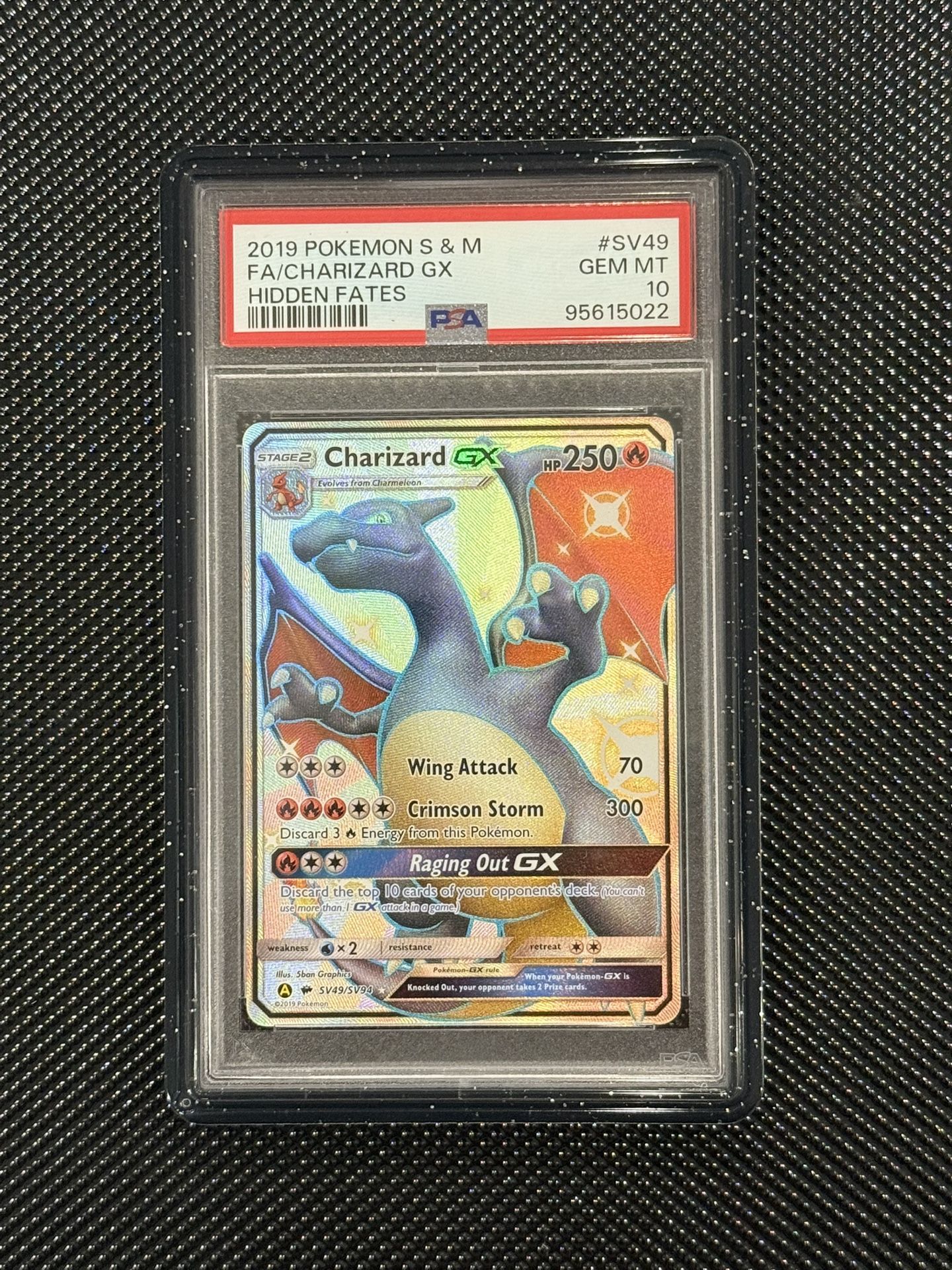 Charizard GX Hidden Fates PSA 10 💎