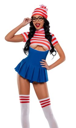 Sexy Where's Waldo Costume - large
