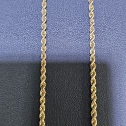 *On Sale* 14kt YG Rope Chain. (C-1) 26" 3mm SOLID. ASK FOR RYAN. #(contact info removed)55