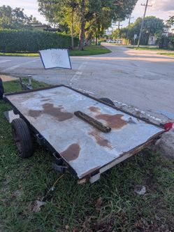 5x8 flatbed utility trailer