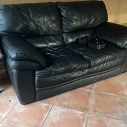 Leather Couch Made In Italy $500