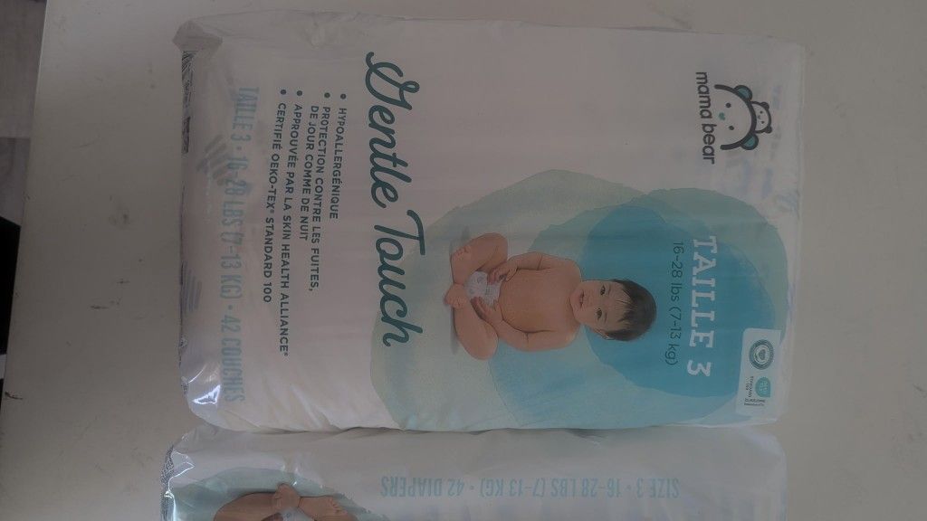 Mama Bear Gentle Touch Diapers Size 3 16-28lbs (Pack Of 4)