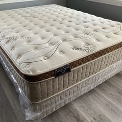 Queen Organic Cloud Edition Europillow Top 12inch Matres!!