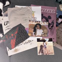 Kehlani Merch Bundle - 3 Shirts, 5 Posters (3 Signed), A Coloring Book And Throw Blanket