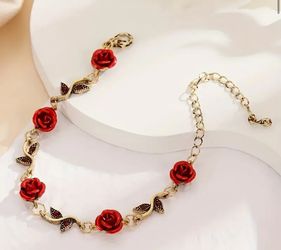 Gold Rose Bracelet