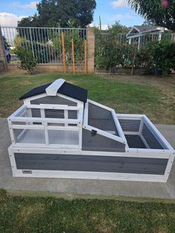 Tortoise Habitat Wooden Tortoise House with Turf Balcony & 2 Stories,Indoor/Outdoor Wooden Tortoise Enclosure with Ladder, Tray, Openable Roof,for Gec