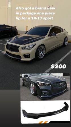 Q50 Front lip Splitter
