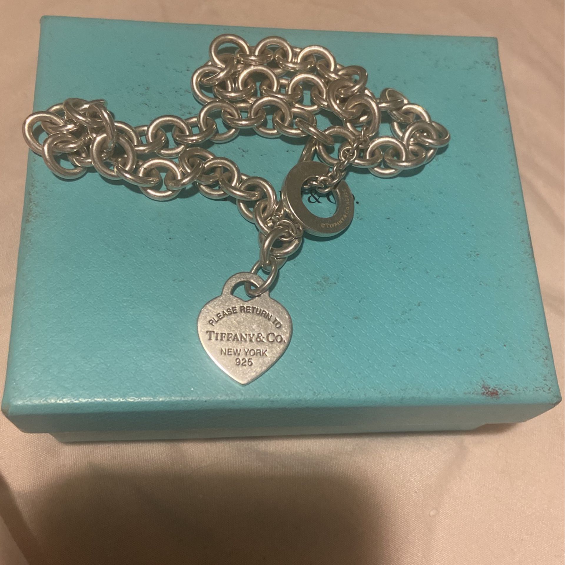 🩷authentic Tiffany And Heart Toggle Necklace🩷