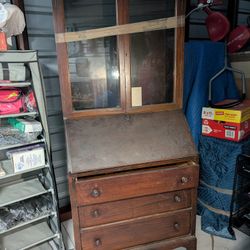 Antique Secretary Desk Bookcase 