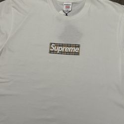 Supreme Burberry Box Logo Tee