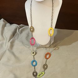 Multi-Color Mother Of Pearl Necklace