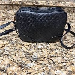 Gucci Camera Black Leather Bag