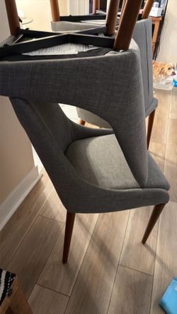 4 set of cloth chairs