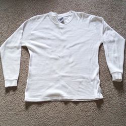 White Pro Club Long Sleeve Thermal T-Shirt 