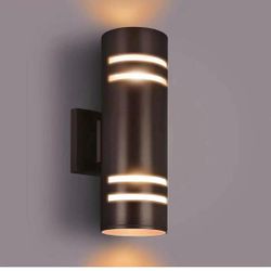 Outdoor Wall Light, Exterior Lighting - ETL Listed,Aluminum Waterproof Wall Mount Cylinder Design - Up Down Light Fixture for Porch, Backyard and Pati