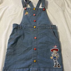 Rodeo Time Toy Story Jesse Overalls Jean Dress Girl size 9/10
