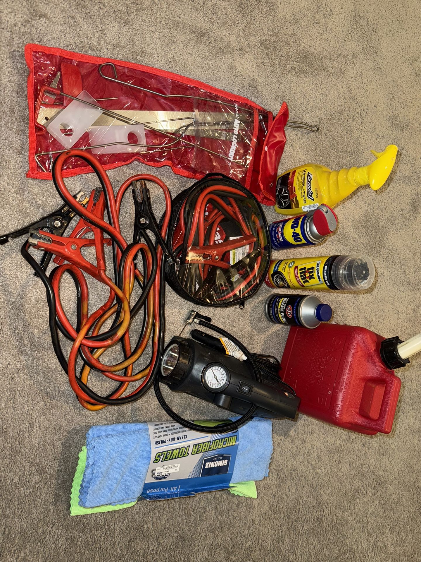 Car Spark Plugs, Gas Pump, Wipes, Disinfectant Sprays, Air Pump, Etc